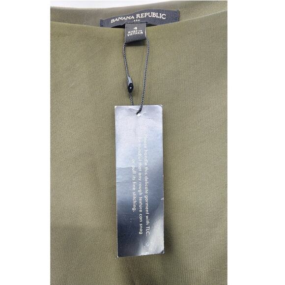 New NWT Banana Republic Olive Green Body Contour Flattering Dress Size - Picture 11 of 13